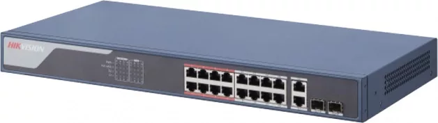 HIKVISION DS-3E1318P-SI Managed POE+ Switch 16x100M POE ports. 2 RJ45 + 2 SFP Combo Uplink ports