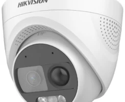 HIKVISION DS-2CE72DF3T-PIRXOS 2.8mm 2mp LED20m PIR siren ColorVu built-in mic Turret HD KAMERA