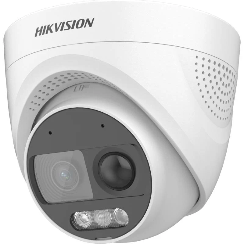 HIKVISION DS-2CE72DF3T-PIRXOS 2.8mm 2mp LED20m PIR siren ColorVu built-in mic Turret HD KAMERA