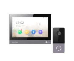 8-ci Seriya Daxili Monitor DS-KH8381-WTE1 və Plastik Villa Giriş Paneli DS-KV6103-PE1 (Wi-Fi, RS-485, Kart oxuyucu yoxdur)