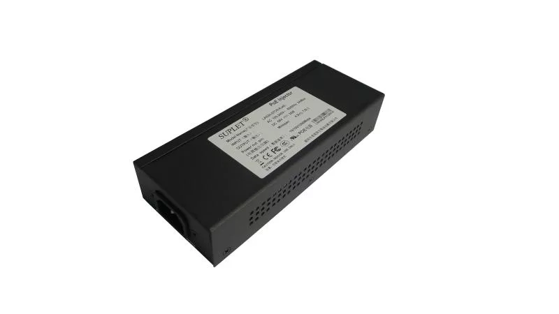 Hikvision DS-2PA3000-POE 30WPoEinjector,1*RJ45interface,1000M(ForDS-2DE5/4xxx-AE/-AE3models)