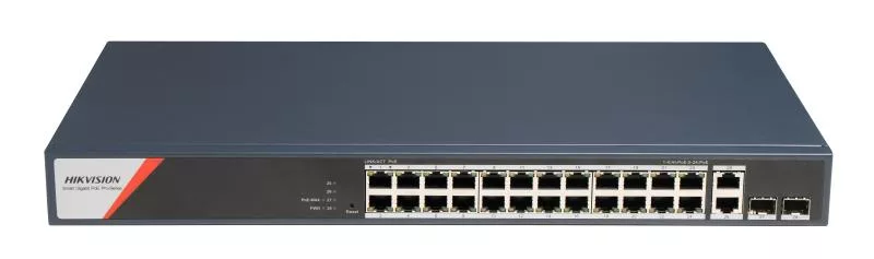 Hikvision DS-3E1528HP-SI-24P2T2F şəbəkə kommutatoru