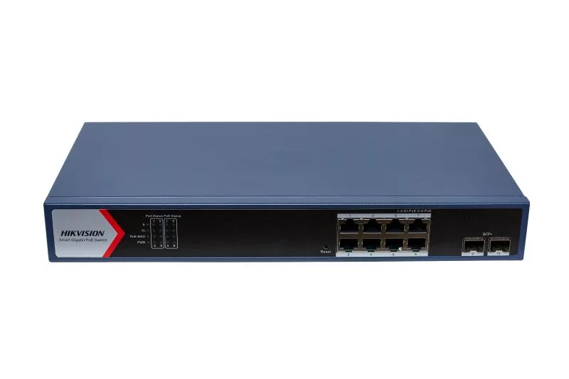 Hikvision DS-3E1710HP-EI 8 Port Gigabit Smart POE kommutator