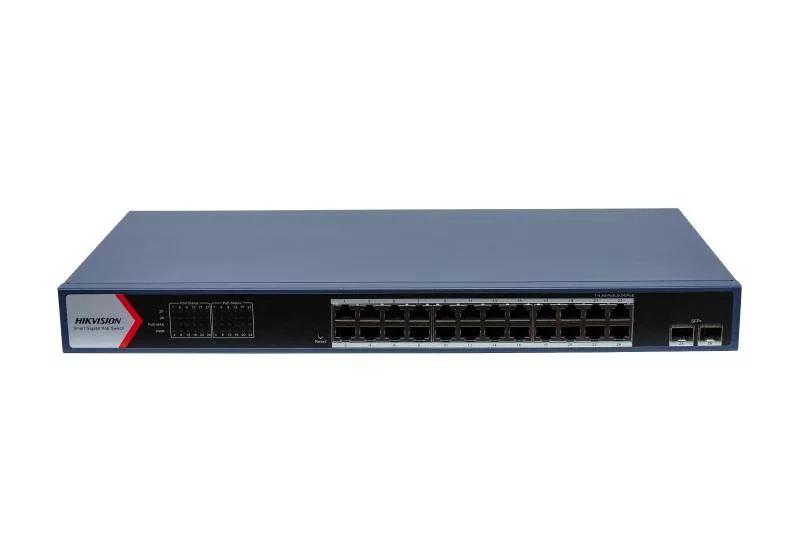Hikvision DS-3E1726HP-EI 24 Port Gigabit Smart POE kommutator