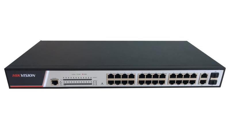 Hikvision DS-3E2326P 24 Port Fast Ethernet Full Managed POE kommutator
