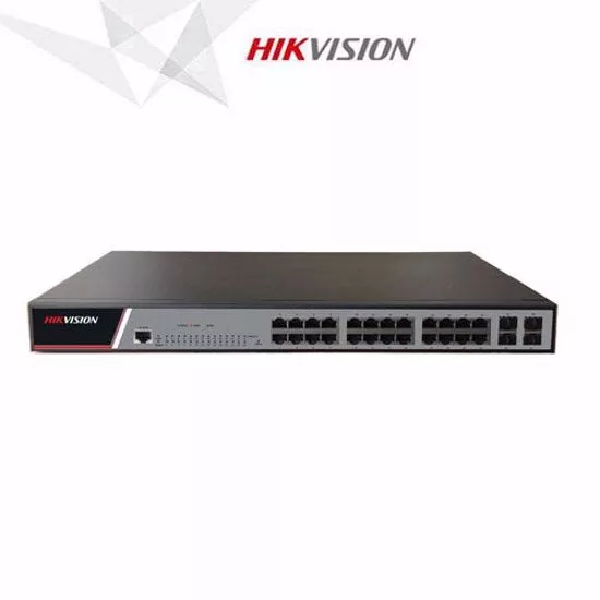 Hikvision DS-3E2528-SI-24T4F 24 GE RJ45, 4 GE SFP kommutator