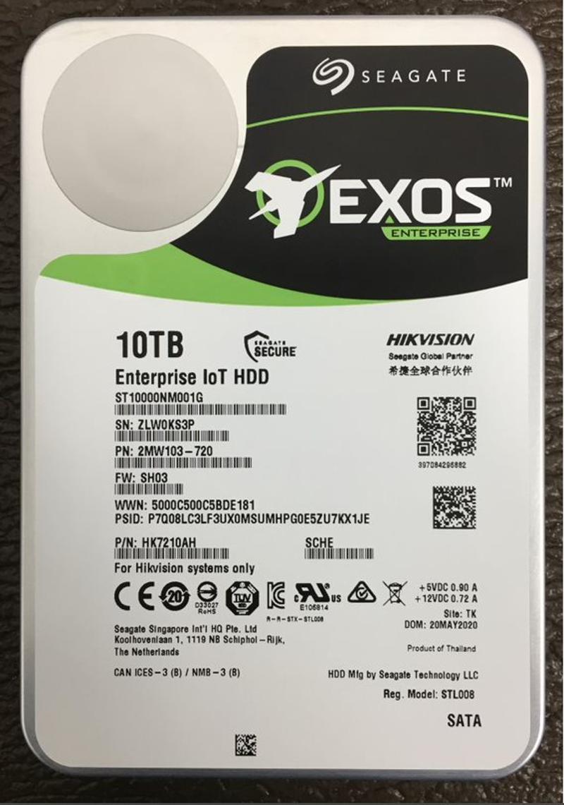 Hikvision DS-AIOT-HDD-HK7210AH/10T*1 10TB * 1 SATA HDD