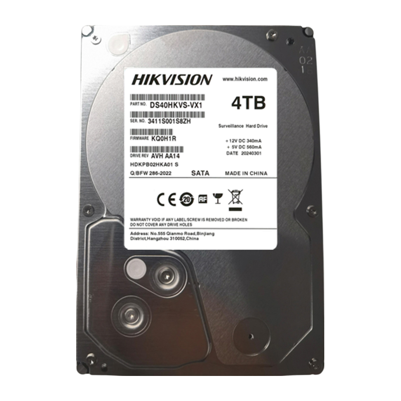 Hikvision DS40HKVS-VX1 4 TB Video nəzarət üçün sərt disk
