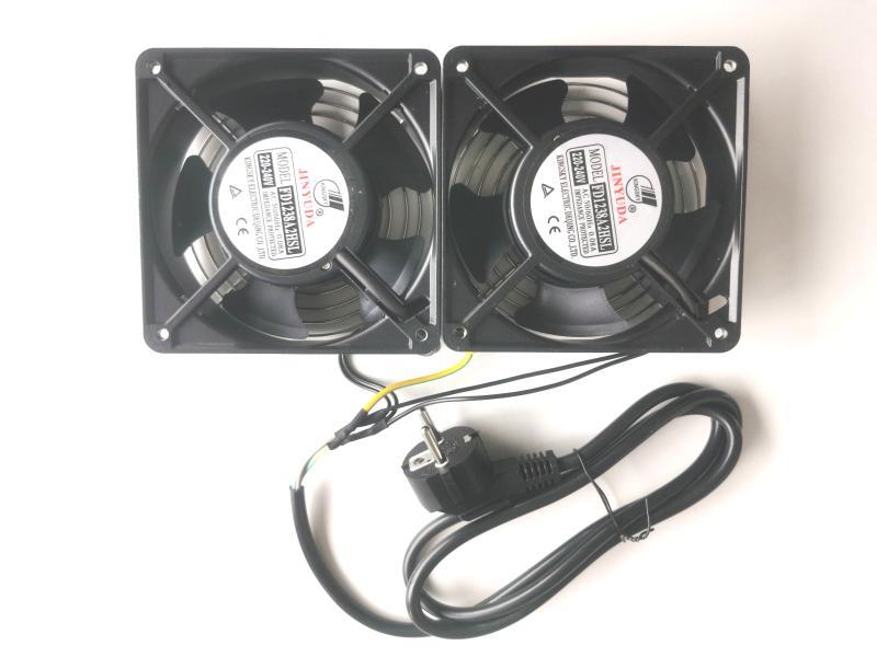 Hikvision FD1238A2 Two-unit cabinet fan, European standard plug