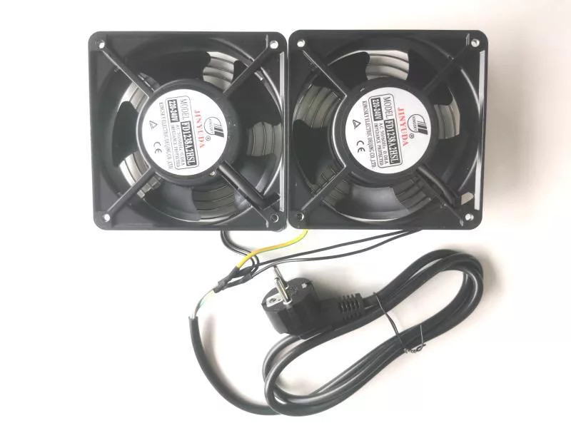 Hikvision FD1238A2 Two-unit cabinet fan, European standard plug