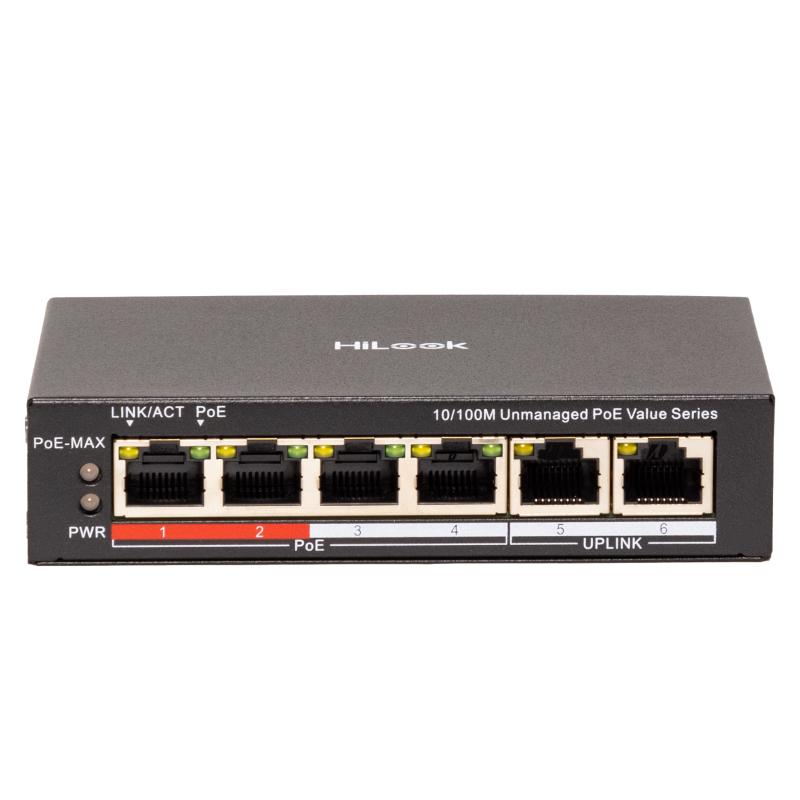 HiLook NS-0106P-45(B) şəbəkə kommutatoru