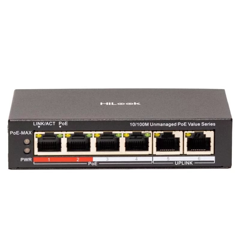 HiLook NS-0106P-45(B) şəbəkə kommutatoru