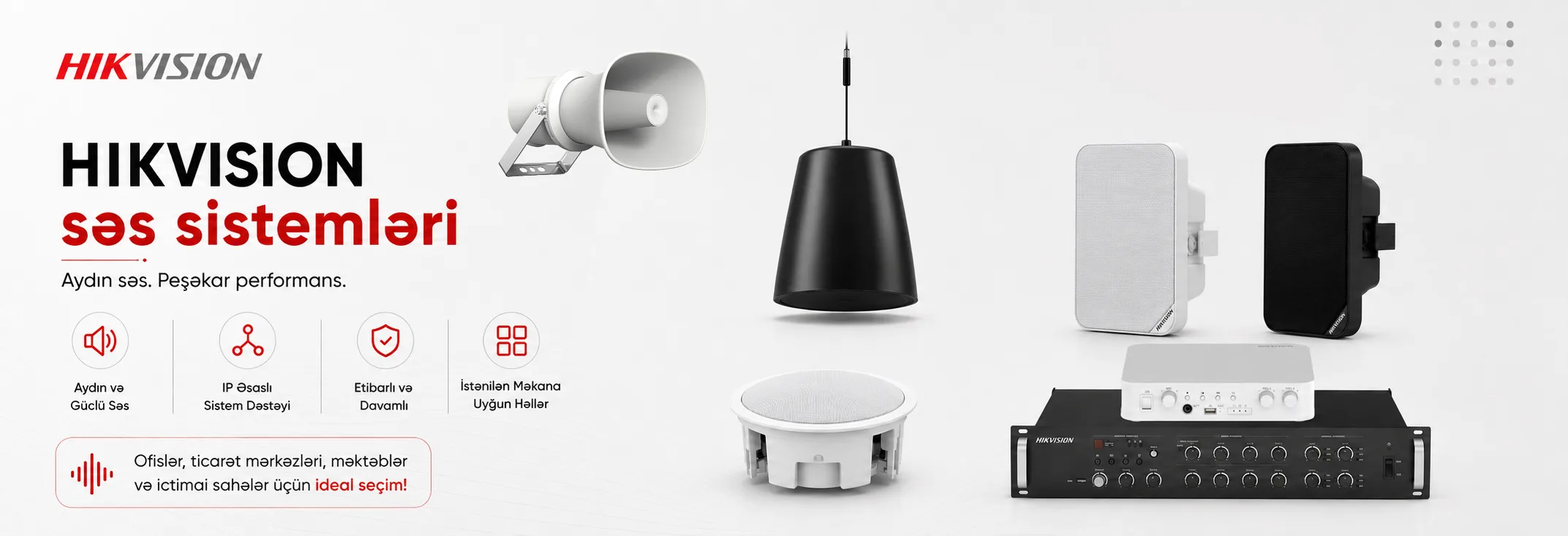 HIKVISION səs sistemləri
